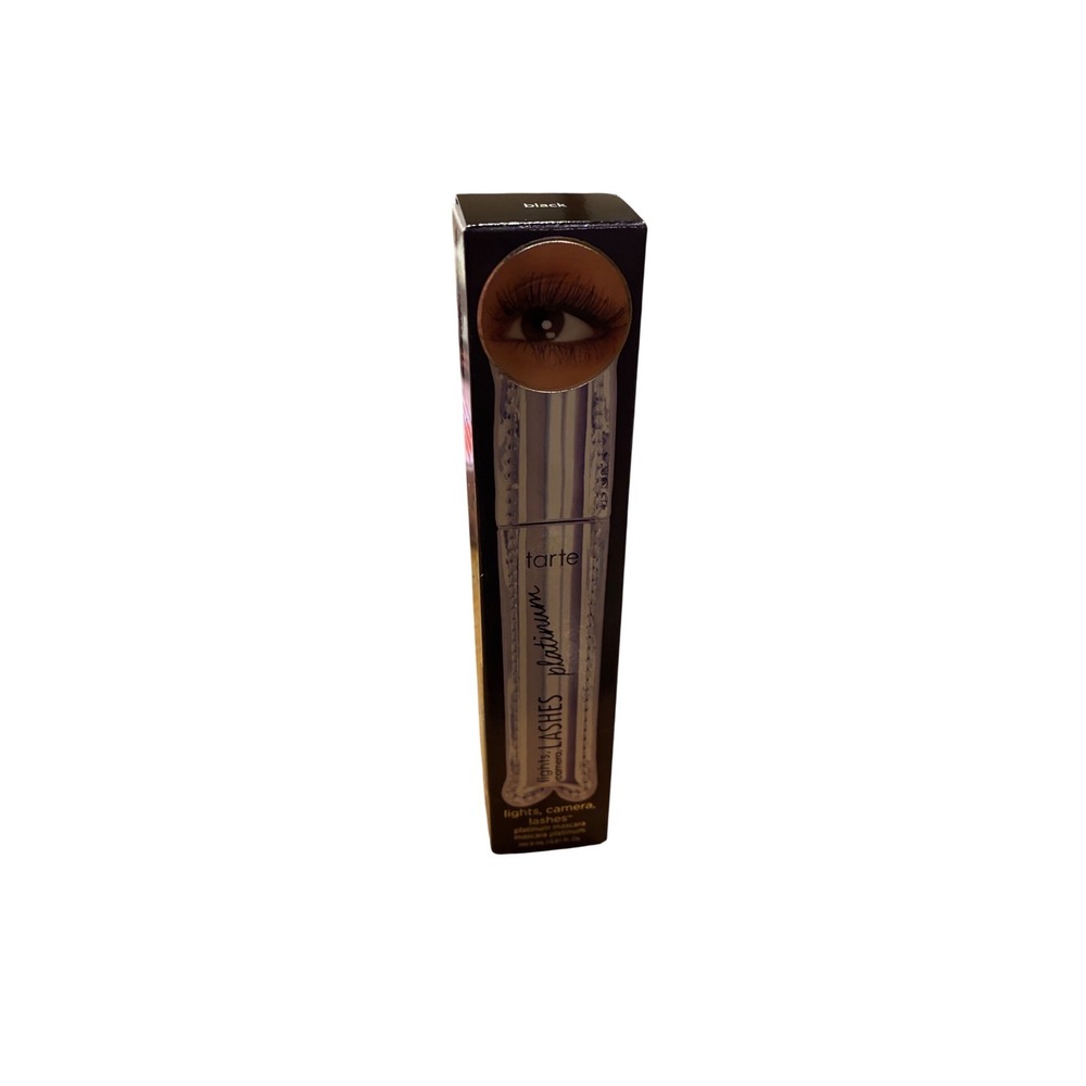 Tarte Lights Camera Lashes Platinum‎ Mascara Black Full Size 0.31 oz New in Box